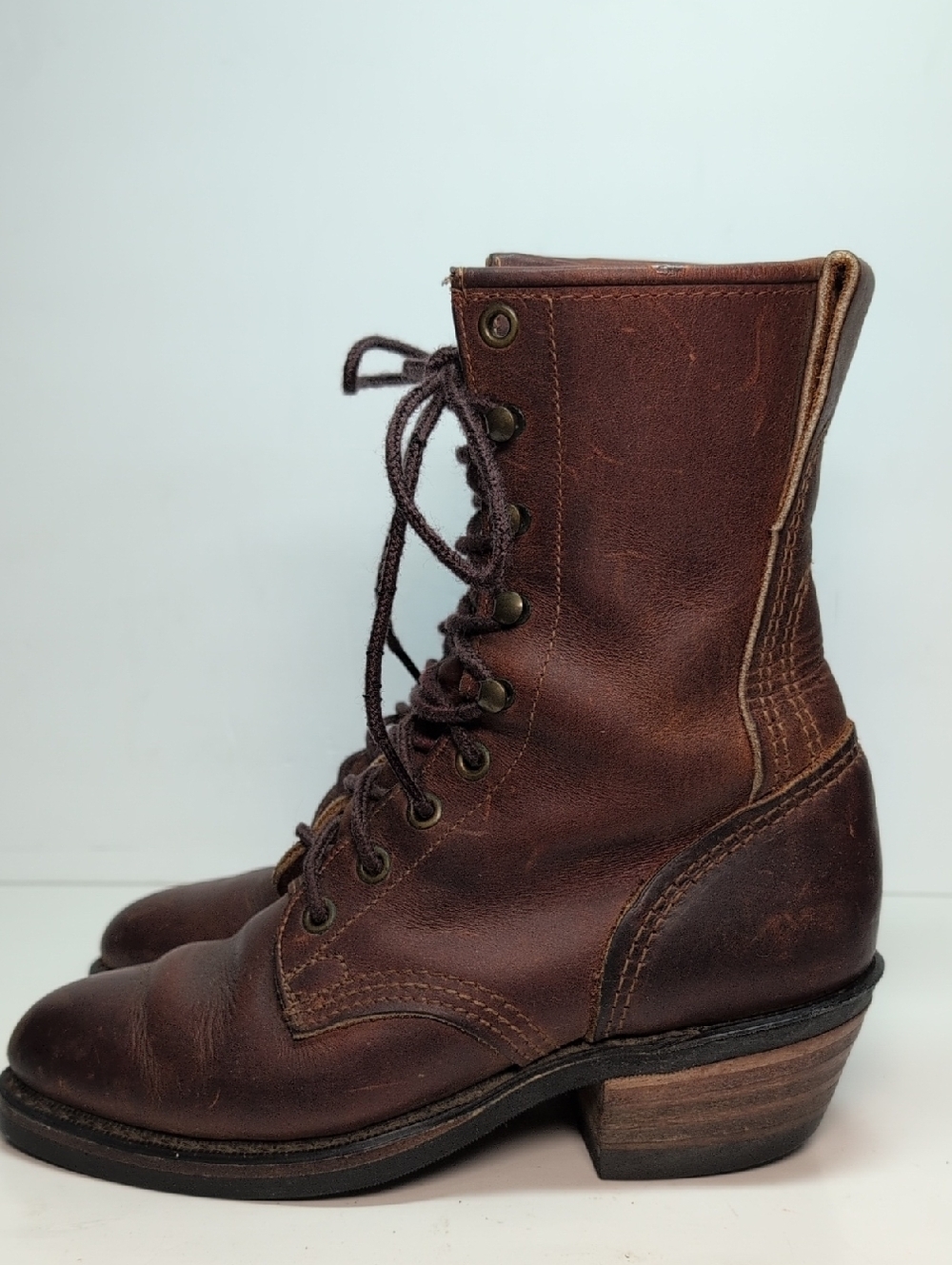Darango vintage Packer lace up mid-calf Vibram boots women's size 6 - Picture 3 of 15